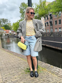 Lichtblauwe denim short asra