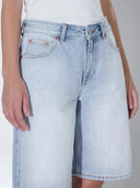 Lichtblauwe denim short asra