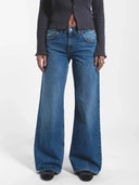 Donkerblauwe jeans rhue