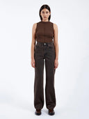 High waist jeans echo tar jet brown 34
