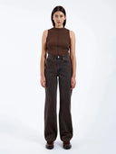 High waist jeans echo tar jet brown 32