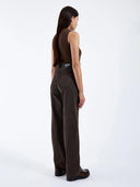 High waist jeans echo tar jet brown 34
