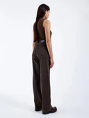 High waist jeans echo tar jet brown 32