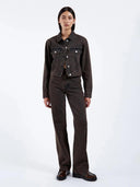 High waist jeans echo tar jet brown 32