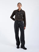 Donkerbruine spijkerjas becky jacket