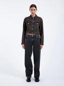 Donkerbruine spijkerjas becky jacket
