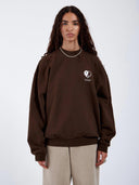 Donkerbruine sweater kenan sweatshirt