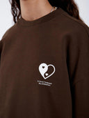 Donkerbruine sweater kenan sweatshirt