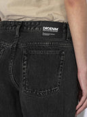 Donkergrijze wide leg jeans hill low relaxed
