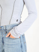 Lichtblauwe longsleeve nicola