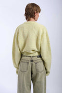 Lichtgeel betty cardigan