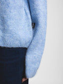 Lichtblauw vest quillion