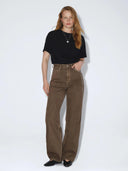 Straight leg jeans donna high relaxed