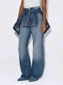 Straight leg jeans donna high relaxed