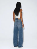 Straight leg jeans donna high relaxed