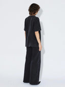 Zwart t-shirt trooper tee washed
