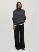 Donkergrijze trui beth jumper