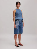 Blauwe denim top brenda