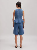 Blauwe denim top brenda
