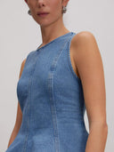 Blauwe denim top brenda