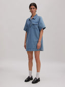 Denim mini jurk asta