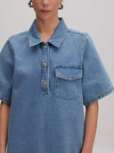 Denim mini jurk asta