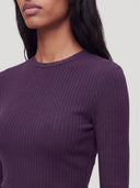 Donkerpaarse longsleeve ginger
