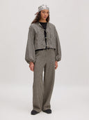 Geblokte blouse lisanne