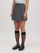 Grijze mini rok lexa