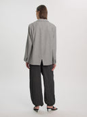Lichtgrijze oversized blazer kelani