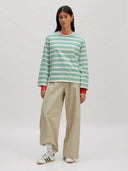 Gestreepte longsleeve verlee