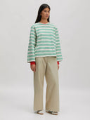 Gestreepte longsleeve verlee