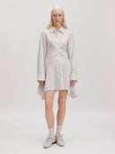 Off-white gestreepte jurk helma