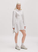 Off-white gestreepte jurk helma