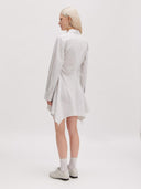 Off-white gestreepte jurk helma