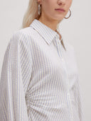 Off-white gestreepte jurk helma