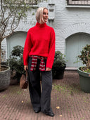 Rode oversized trui beth