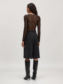 Zwarte kanten body janiya