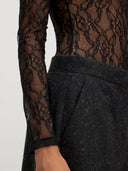 Zwarte kanten body janiya