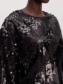 Zwarte top met pailletten xavia