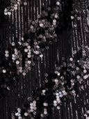 Zwarte midi jurk madalina