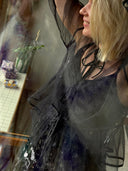 Zwarte transparante top cathy