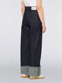 Donkerblauwe denim jeans w' bonnie pant