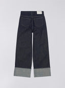 Donkerblauwe denim jeans w' bonnie pant