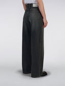 Donkergrijze wide-leg jeans w' olivia pant 32
