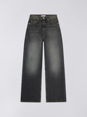 Donkergrijze wide-leg jeans w' olivia pant 32