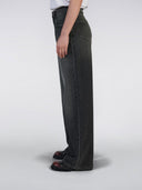 Donkergrijze wide-leg jeans w' olivia pant 30