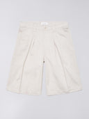 Lichtgrijze wide fit bermuda adams