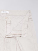 Lichtgrijze wide fit bermuda adams