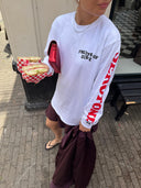 Witte longsleeve fruits of love